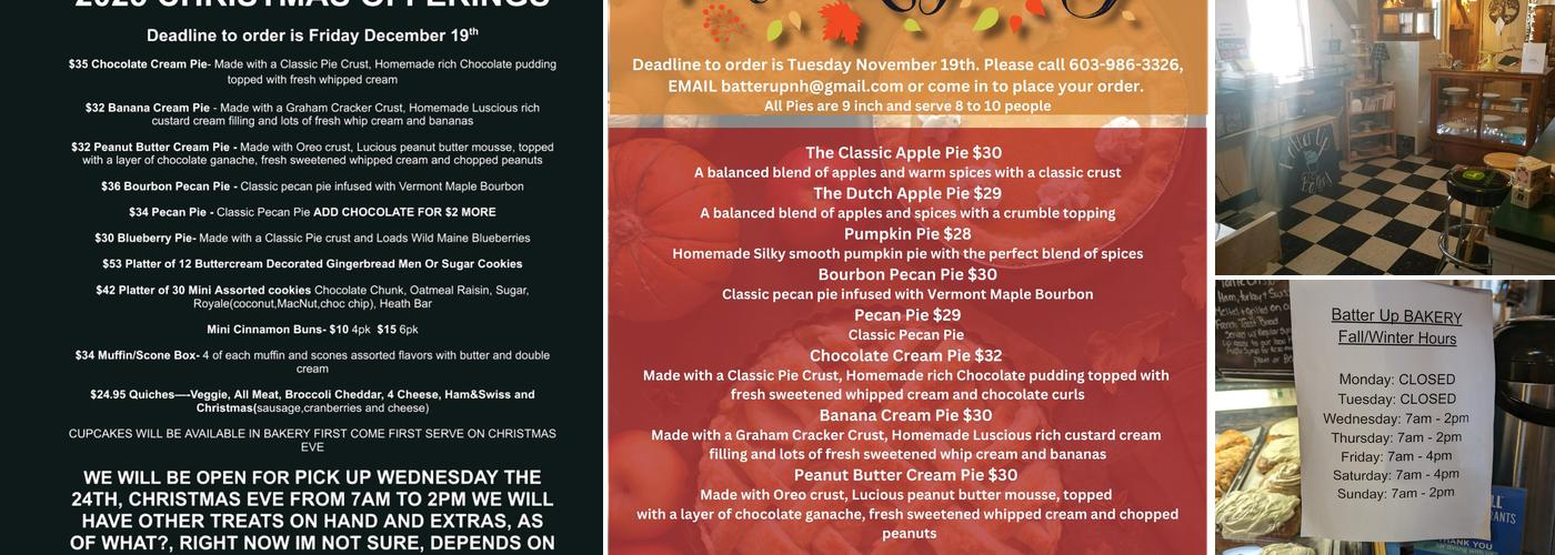 Batter Up Menu