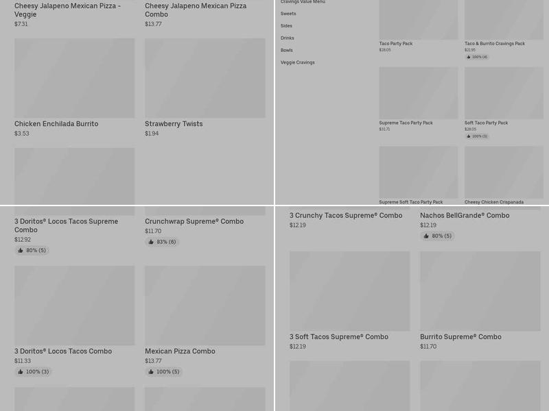 Taco Bell Menu