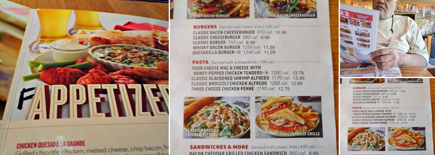 Applebee's Grill + Bar Menu