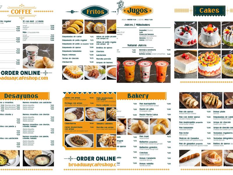 Broadway Cafe & Pastry Shop Menu