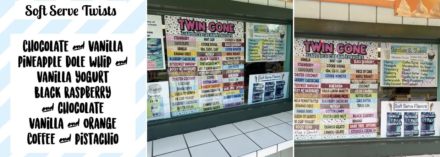 Quickway Twin Cone Menu