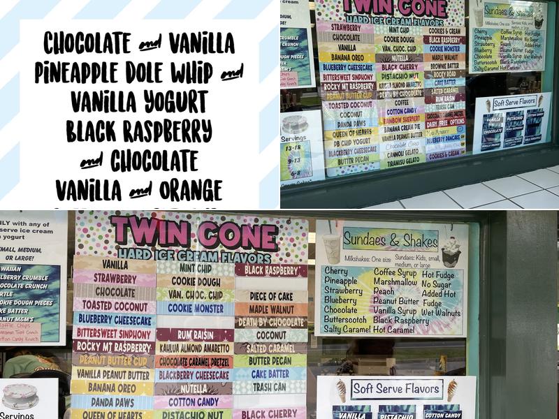 Quickway Twin Cone Menu