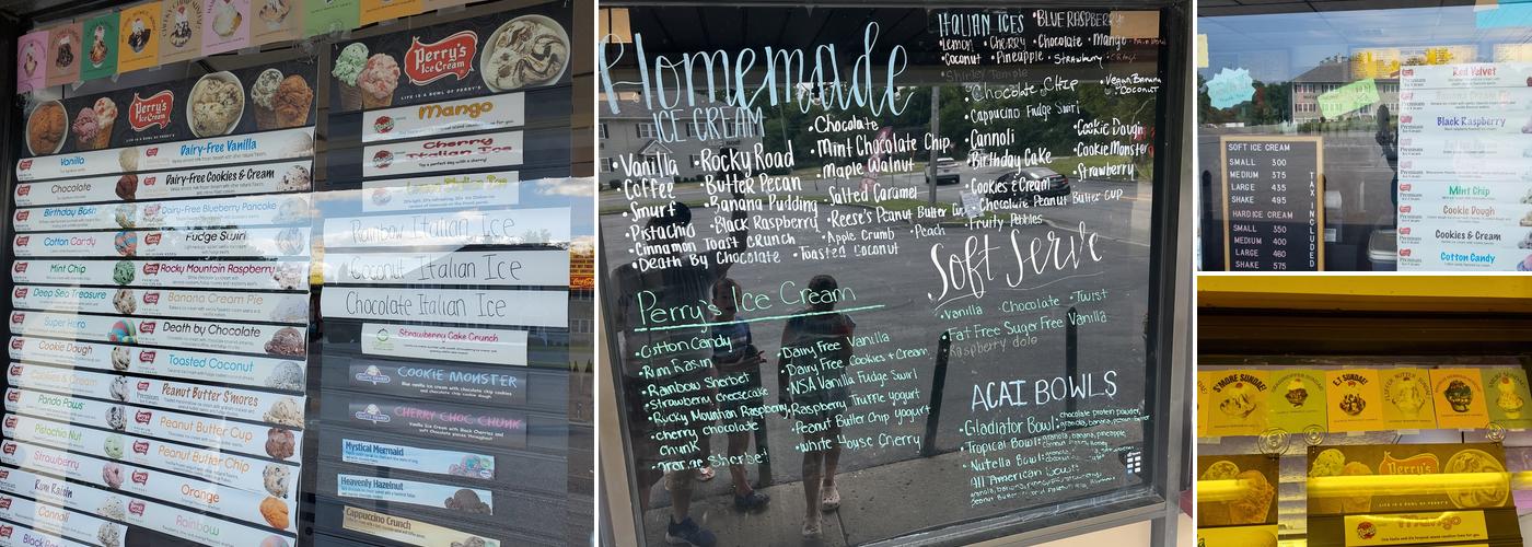 What's the Scoop? Menu