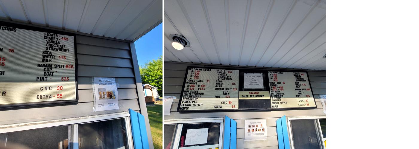 Midge's (The Best) Ice Cream Menu