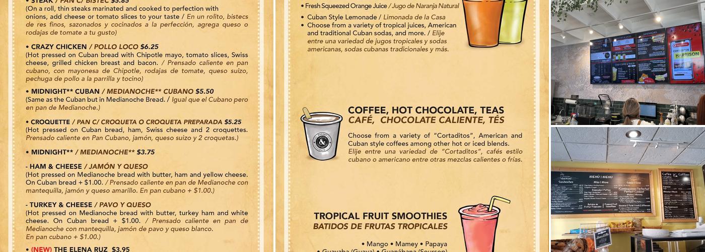 Cortaditos Menu