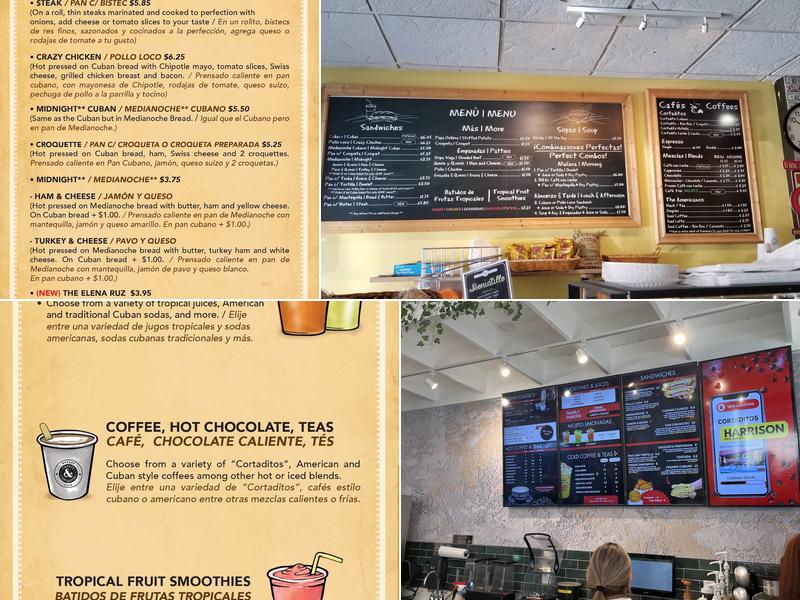 Cortaditos Menu