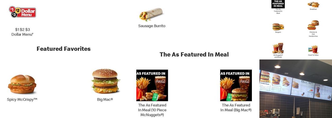 McDonald's Menu