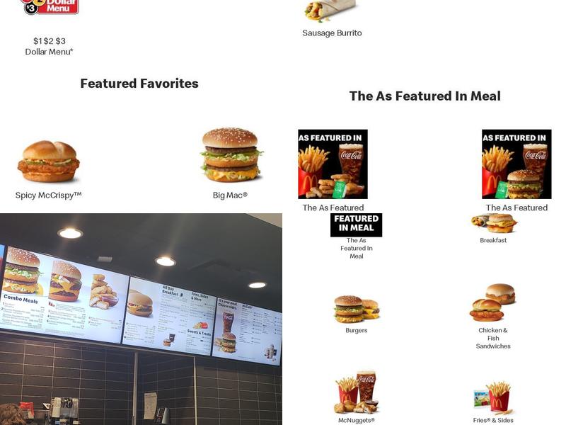 McDonald's Menu