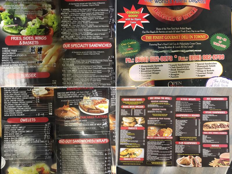 New York Bagel & Deli Menu