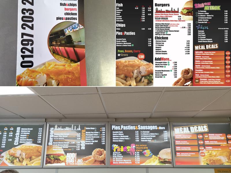 Seaton's Fish Bar Menu