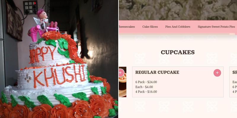 Make My Cake Menu
