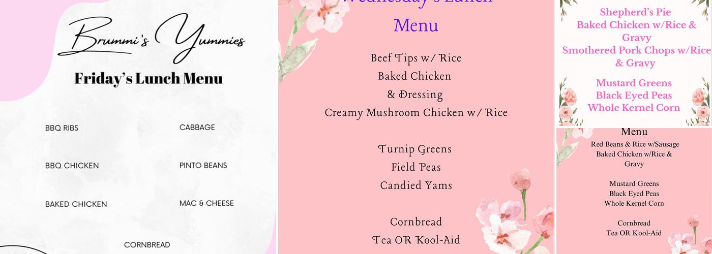 Brummi's Yummies Menu
