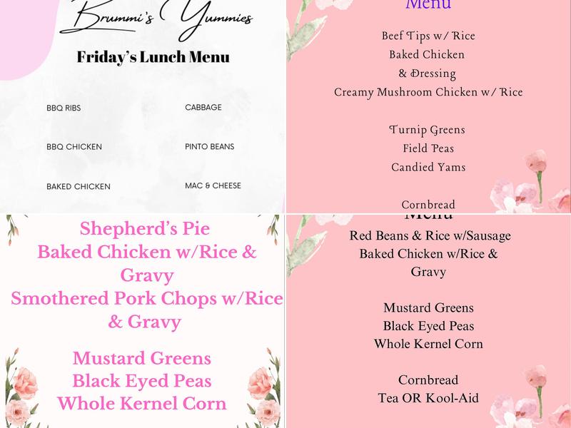 Brummi's Yummies Menu