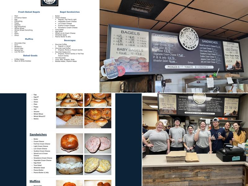 Hot Bagel Bakery Menu