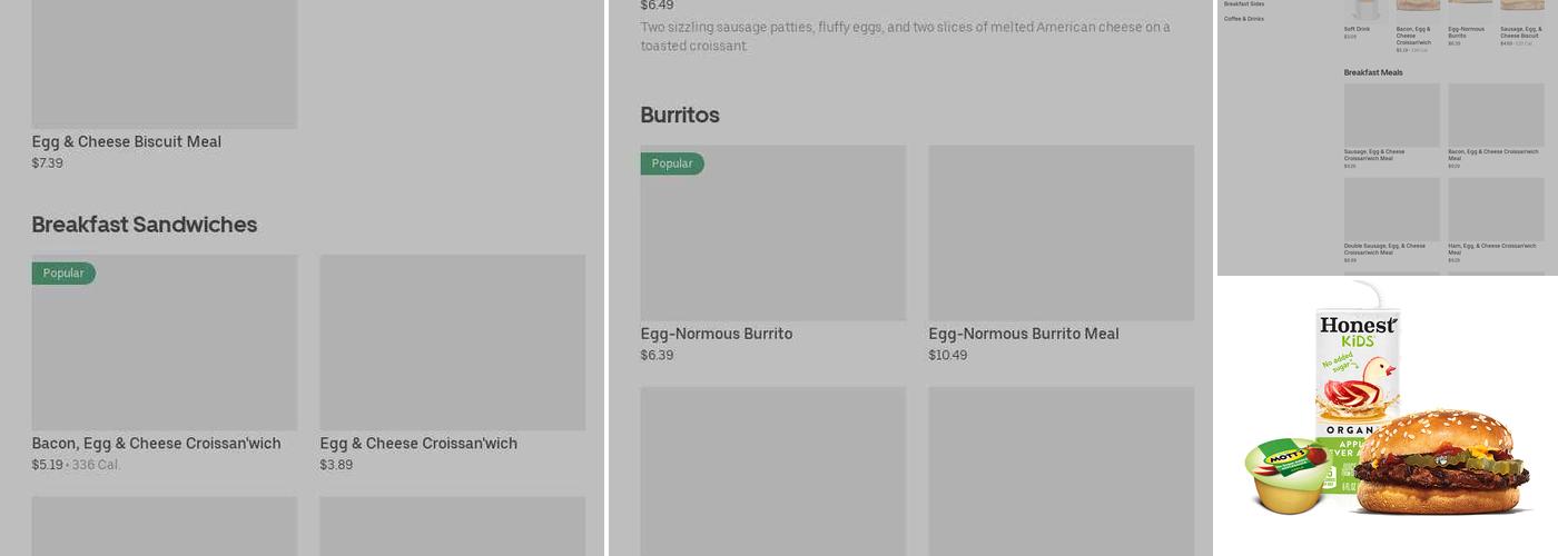 Burger King Menu