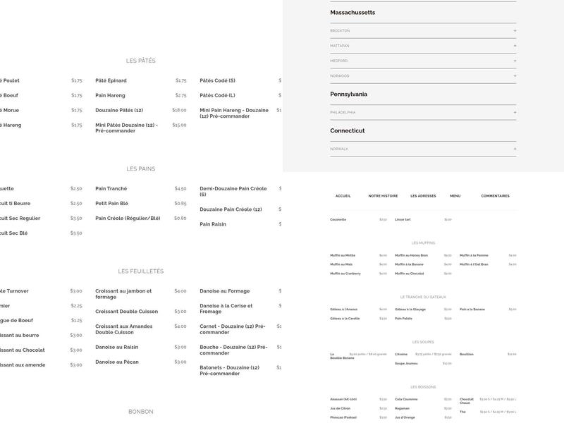 Your Daily Baguette Bakery LLC Menu
