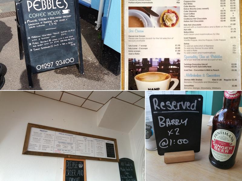 Pebbles Coffee House Menu