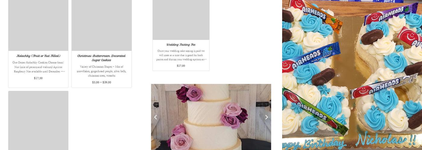 C&M Sweets Bakery Menu