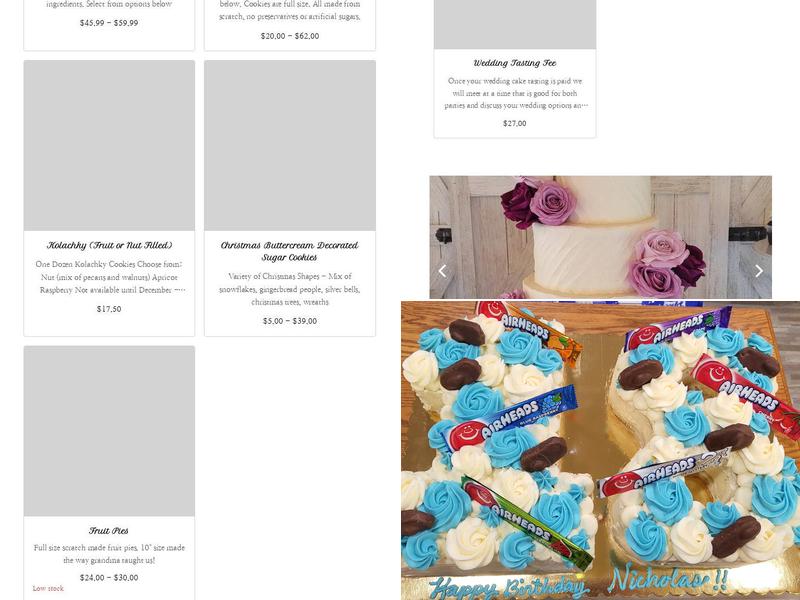 C&M Sweets Bakery Menu