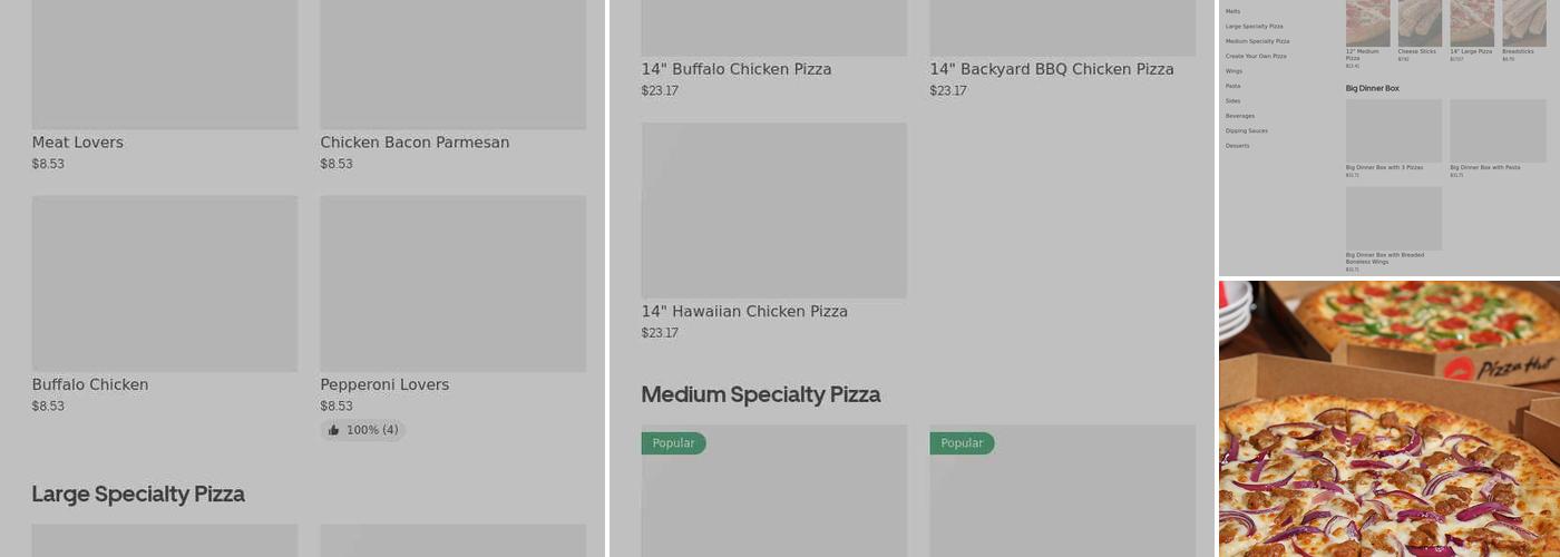 Pizza Hut Menu