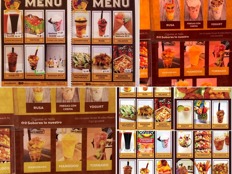 Sabores Lo Nuestro Menu