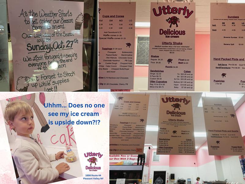 Utterly Delicious Menu