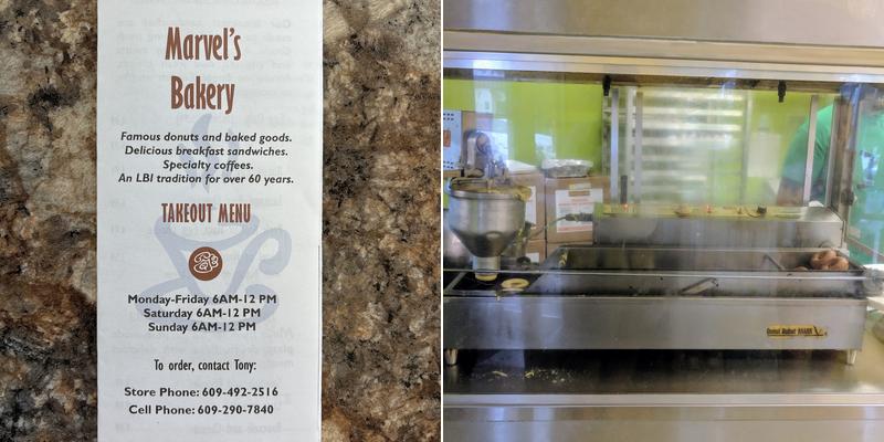 Marvel's Bakery Menu