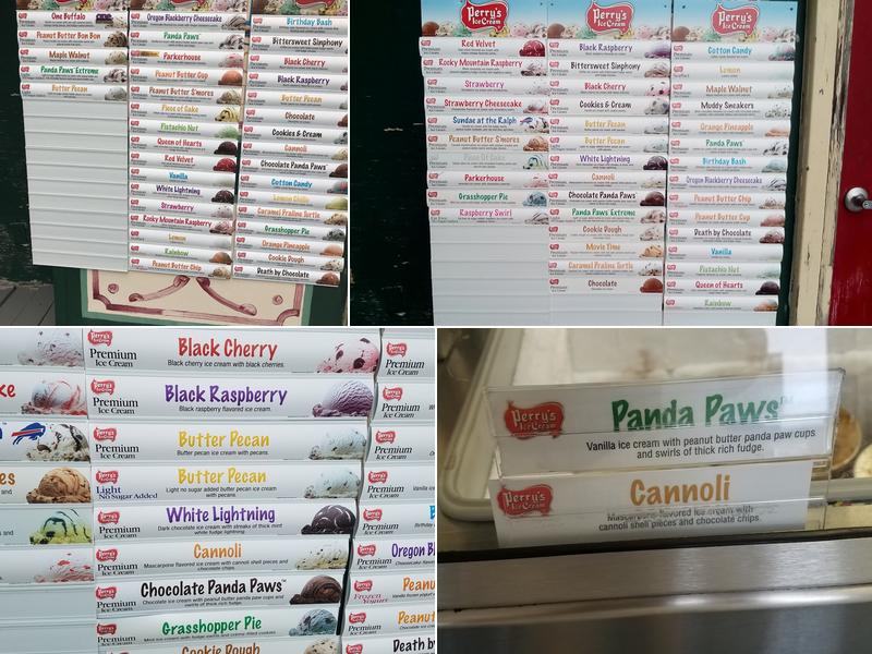 Trolley Ice Cream Menu