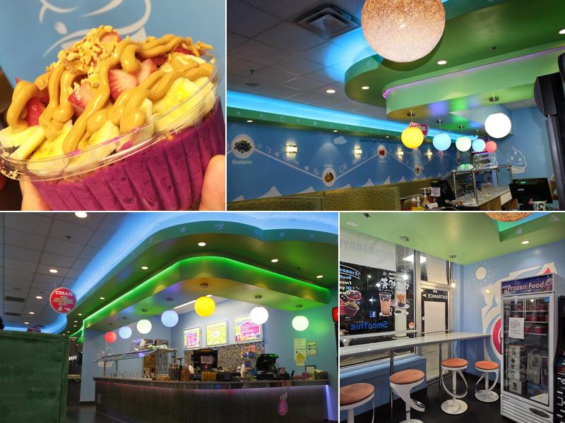 Blueberry Mahwah Frozen Yogurt, Açaí Bowl, Bubble Tea, Smoothie