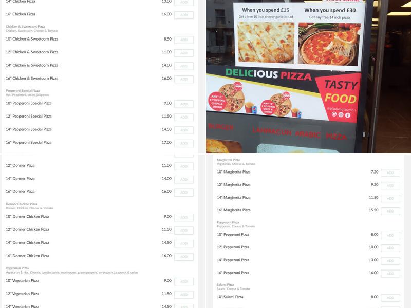 PIZZA KING & Grill House Menu