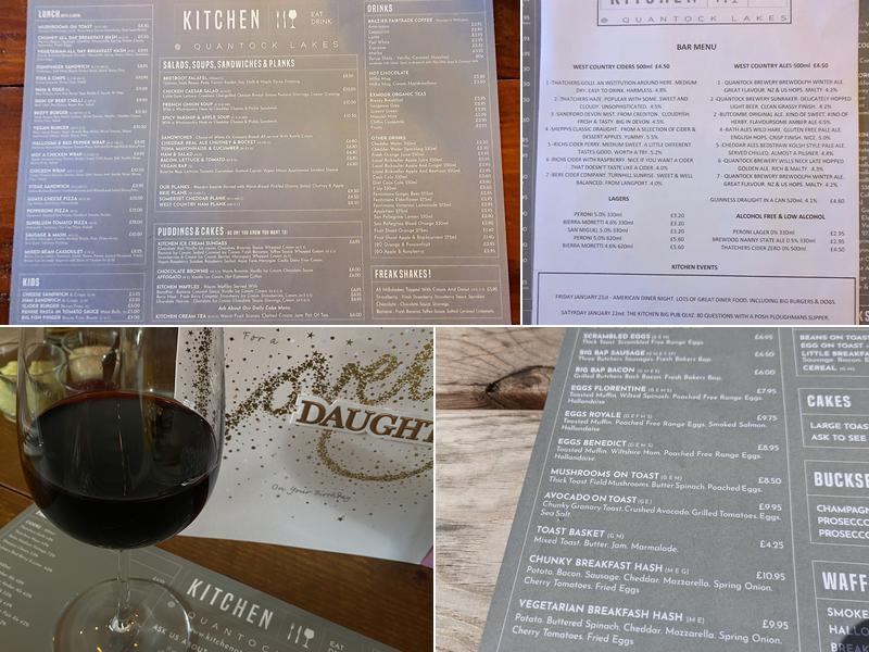 Kitchen at Quantock Lakes Menu