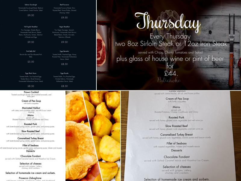 Artichoke Gastropub Menu