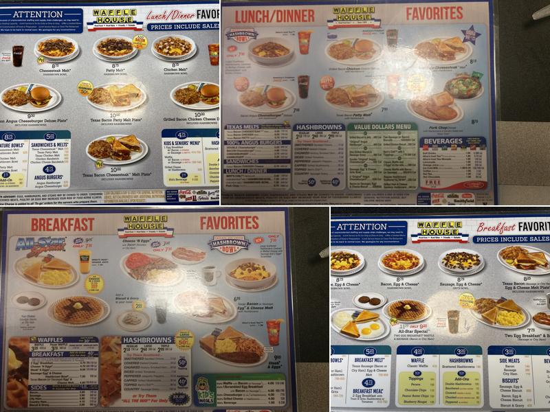 Waffle House Menu