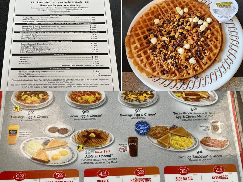 Waffle House Menu