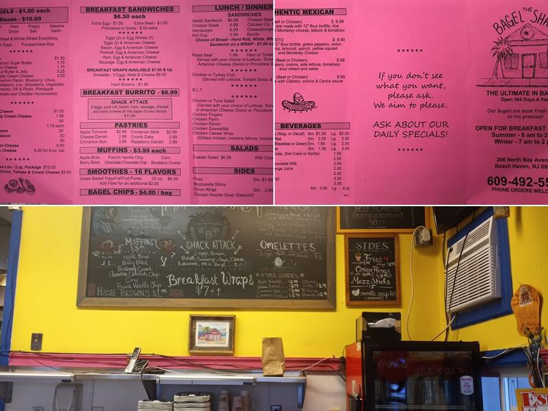 Bagel Shack Menu
