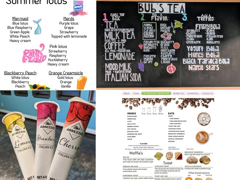 Toppings Frozen Yogurt Menu