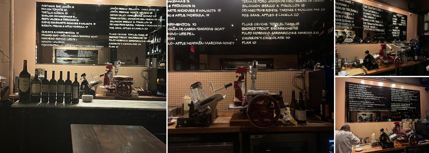 Bar Jamon Menu