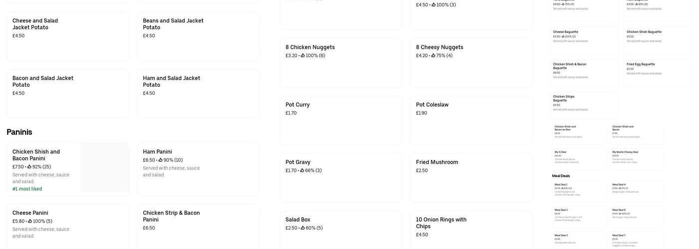 Valentines CafePontnewydd Menu