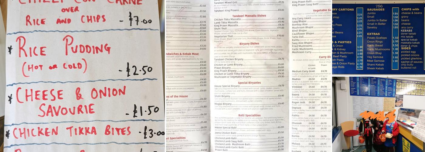 Goytre Fish Bar Menu