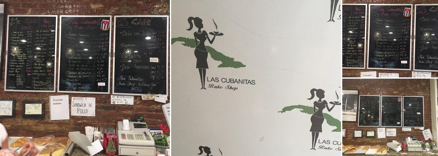 Las Cubanitas Bake Shop Menu
