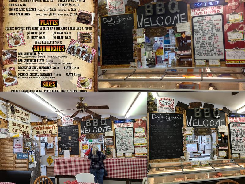 Watson's BBQ Menu