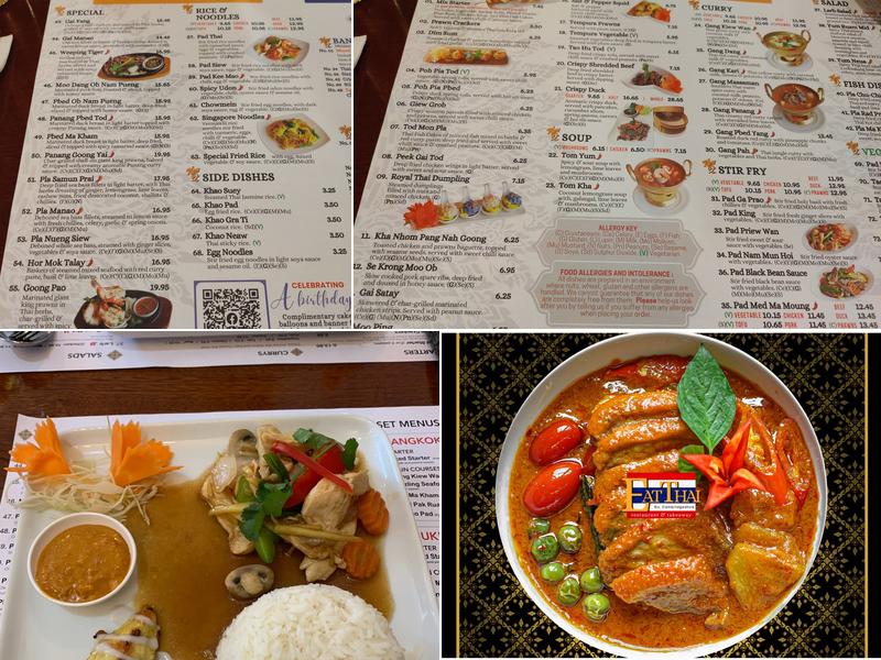 Eat Thai Restaurant Menu