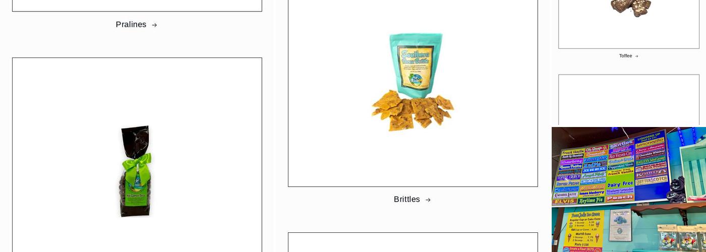 Pecan Jacks Ice Cream & Candy - Santa Rosa Beach Menu