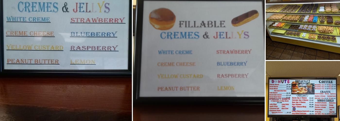 Master Donuts Menu