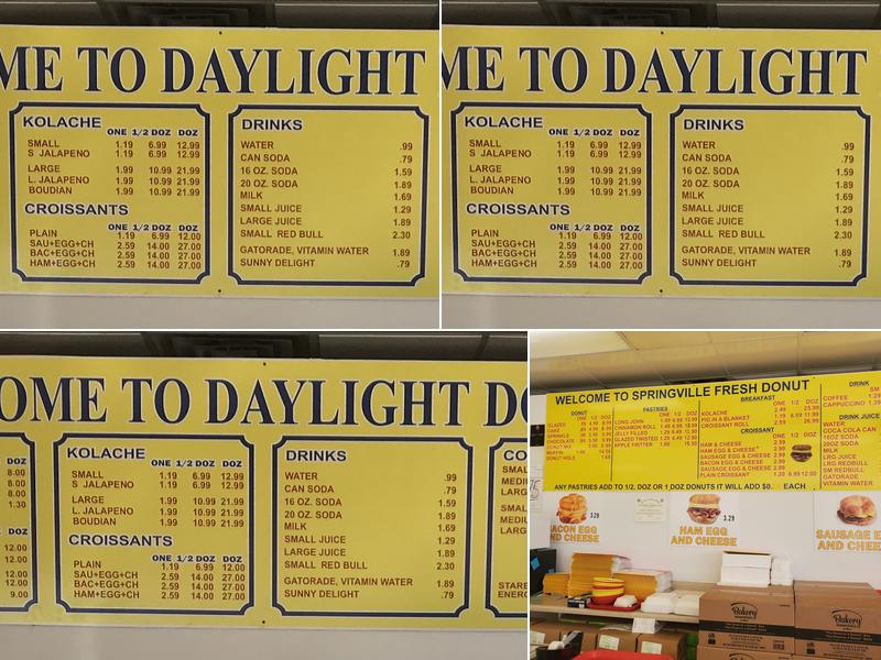 NICKY’S FRESH DONUTS Menu