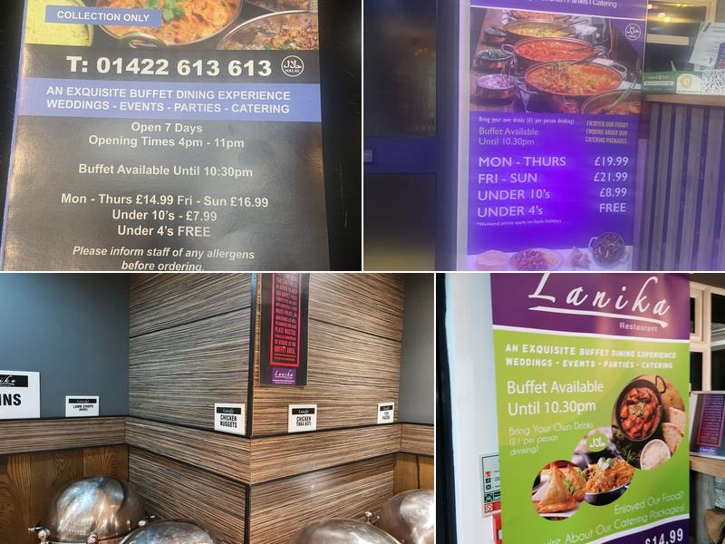 Lanika Restaurant Menu