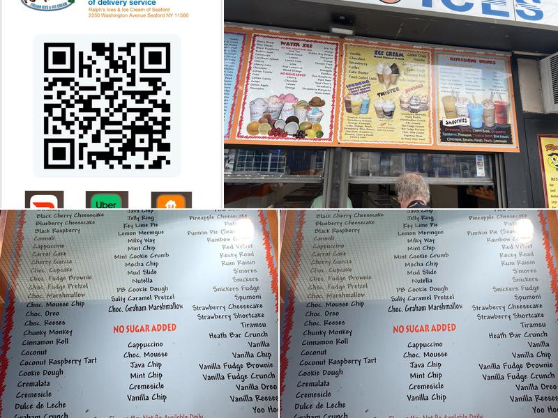 Ralph's Italian Ices Merrick Menu