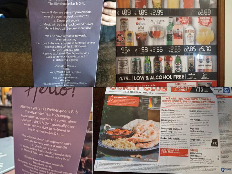 THE ALEXANDER BAIN Menu