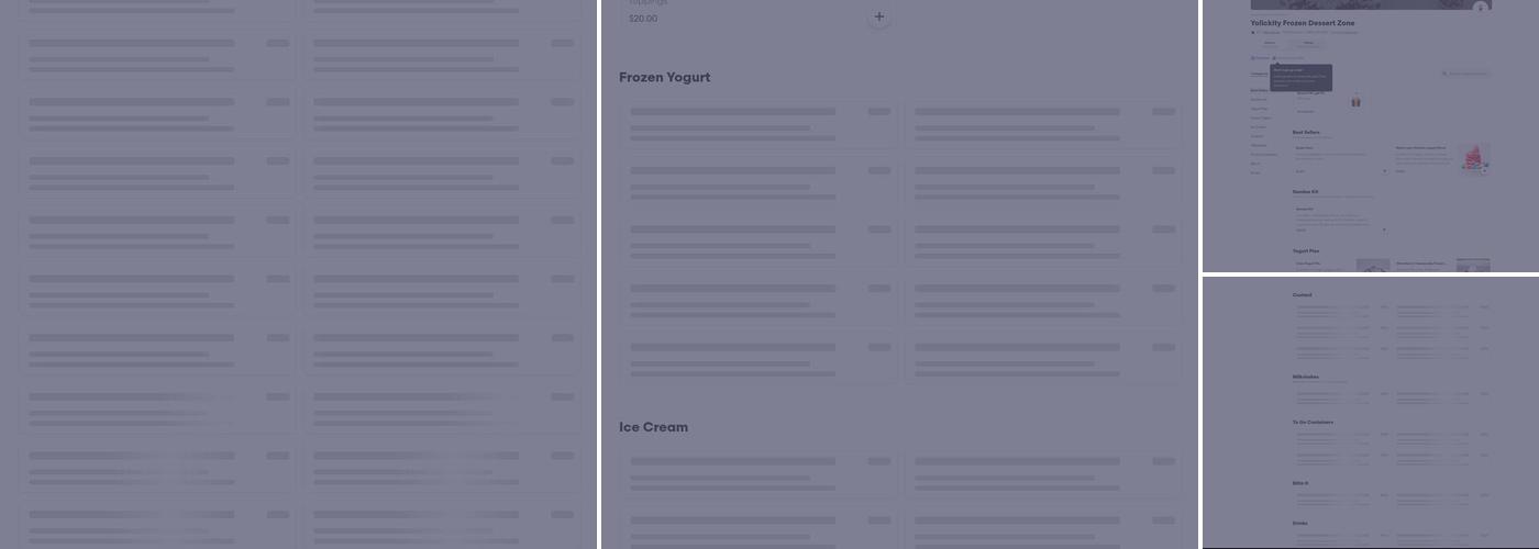 Yolickity Frozen Yogurt Bar Menu