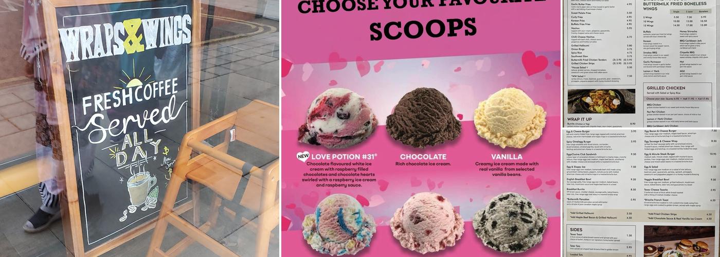 Wraps & Wings Menu